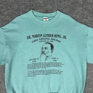Vintage Martin Luther King Jr. Sweatshirt First National Holiday 1986 Men's XL